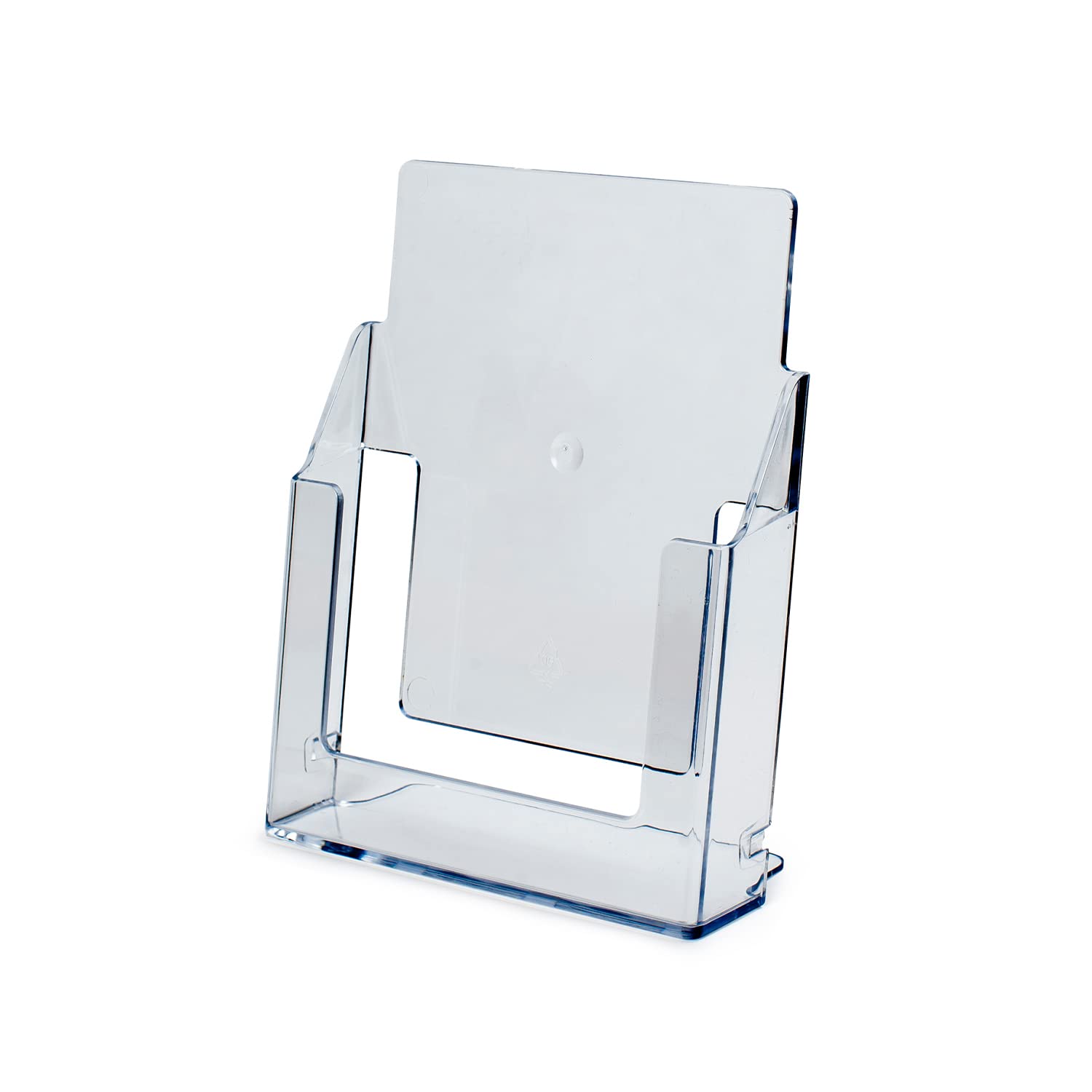 Alplas Clear A5 Leaflet Dispenser Holder Stand Freestanding - For Retail Stores Office Restaurant Reception Desk & Counter Top Brochure Menu Display Stand - Pack Of 1