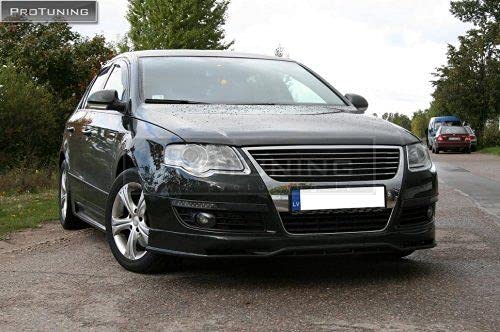 Rejilla Frontal Deportiva Cromada Sin Logo Para VW Passat 3C B6 - Parrilla De Radiador Estilo Racing