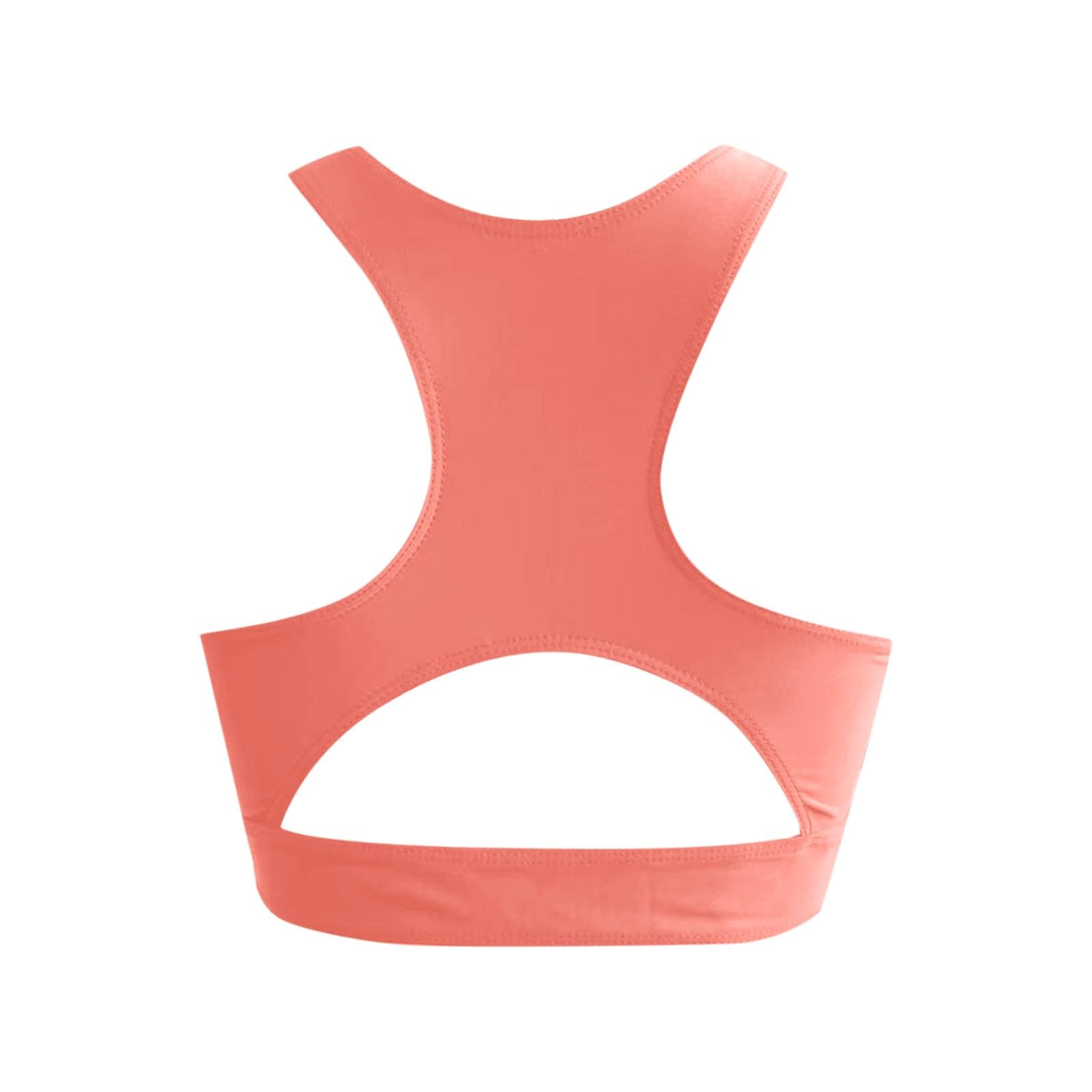 Damski Bikini Typu Racerback Sportowy Biustonosz Do Pływania Zabudowany Dekolt Góra Od Czarny Strój Kąpielowy Ćwiczeń Wyściełane Topy, Fioletowy, L