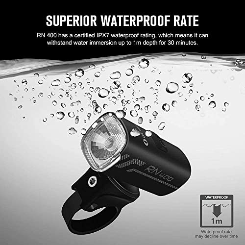 image for OLIGHT RN 400 LED Bike Lights, 400 Lumens USB Type-C Rechargeable Fron