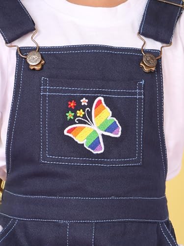 Image of superminis Girls Twill Dungaree with Full Sleeve T-Shirt Set Casual For Kids
