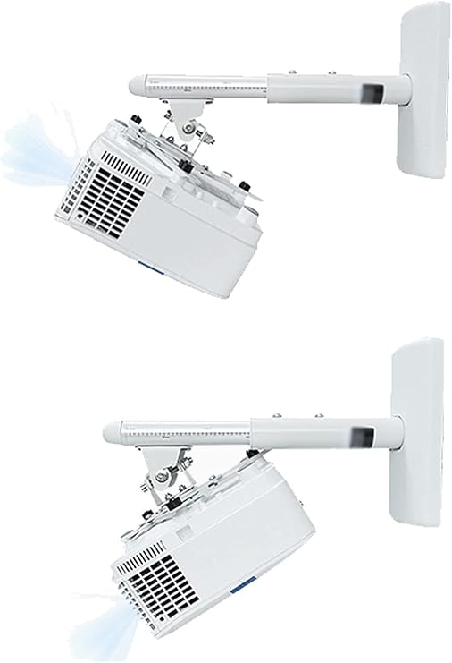 Projector Stand Projector Mount Projector Stand Adjustable Wall Ceiling Projector Mount Bracket Extendable Length Home Living Room Bedroom White Projector Bracket