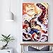 One PIECE Gear 4 Gomu Gomu Gomu No Thor Elephant Gun Monkey D Luffy Merchandise Canvas Art Poster And Wall Art Picture Print Modern Family Bedroom Decor Posters 08x12inch(20x30cm)