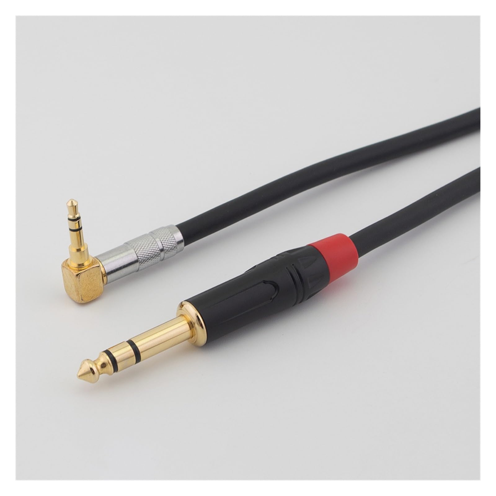 Audiokabel für die Gitarre Vergoldeter Stecker Auf Stecker, 3,5 Mm Auf 6,35 Mm Klinke, Audio-Adapterkabel Für Mixer, Mikrofon, Gitarre (Color : 6m)