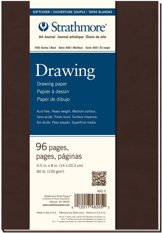 Image of Strathmore 482-5 Art Jorunal Drawing 96 Pages 5.5 in. x 8 in (Pack of 6)