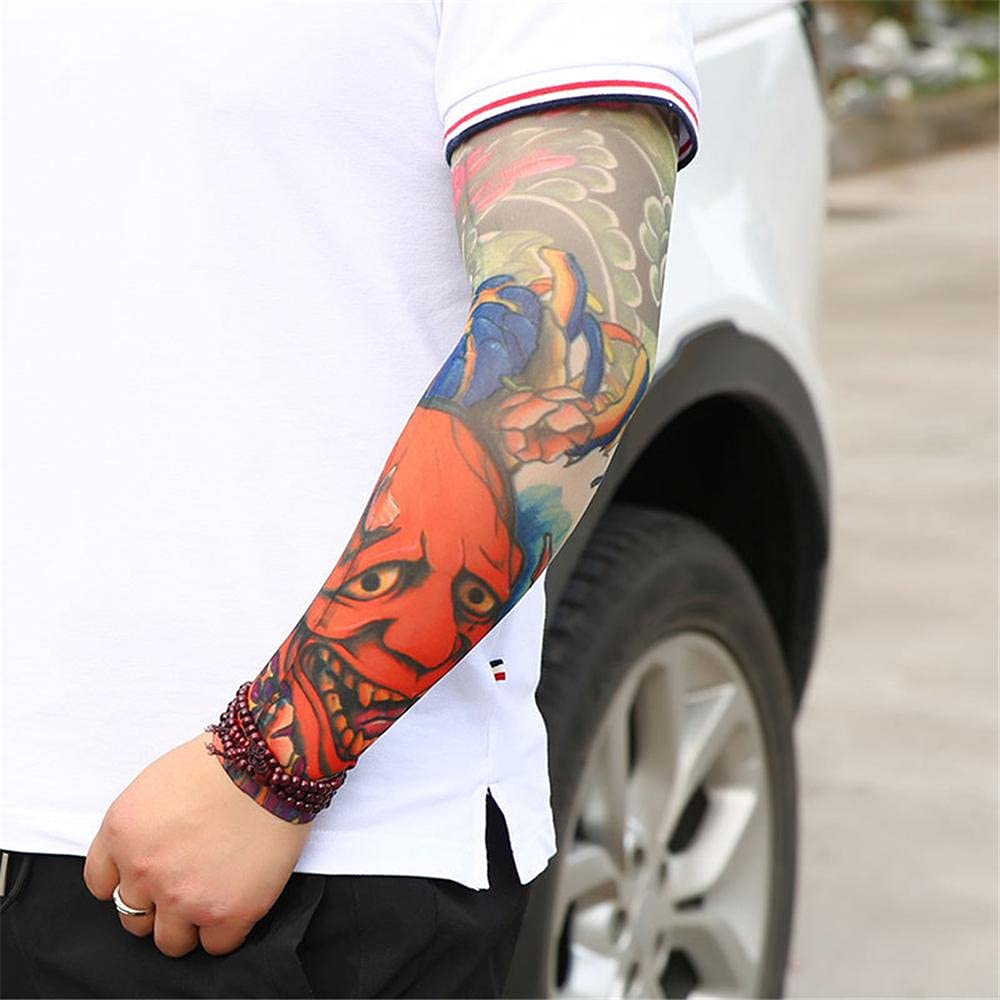 Manches De Bras De Protection Solaire UPF 50 Manchons De Bras De Compression Refroidissants Tattoo Cover Up Sun Sleeves