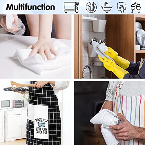 Rzhv Rock Out With Your Crock Out Kitchen Towel, Funny Pot Dish Towel Gift For Women Sisters Friends Mom Aunty Hostess Bake Lover, Housewarming New Home #TOP5