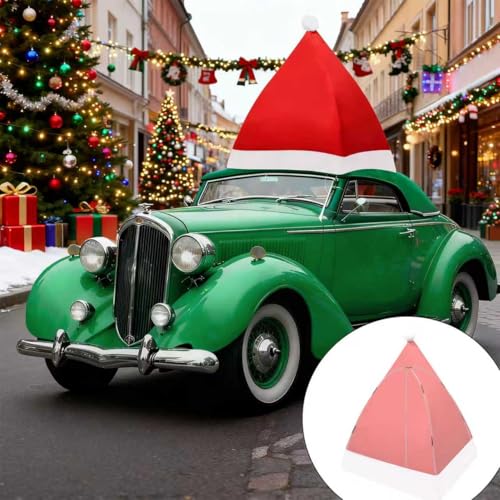 YIBOBO Christmas Giant Santa Hat Car Decorations...