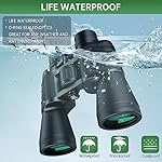 20x50 High Powered Binoculars for Adults, Waterproof Compact Binoculars with Low Light Vision for Bird Watching Hunting Football Games Travel Stargazing Cruise with Carrying Bag - Image 3