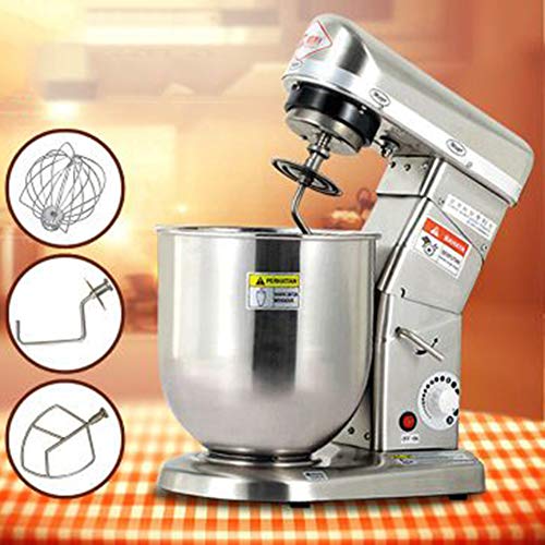 Professioneller Küchenmaschinen Gewerbe 500W,3-Geschwindigkeiten Creme Mixer & Rührer,5L Stirrer Knetmaschine Mit Haken Draht Peitsche