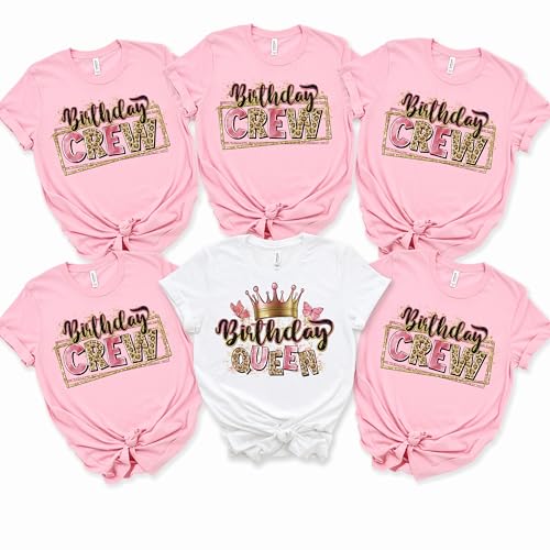Birthday Queen Shirt, Brithday Crew Shirt, Birthday Group Shirt,Personalized Birthday Group Shirt, Custom Birthday Squad T-shirt, Family Matching Birthday Shirt, Birthday Squad T-shirt2