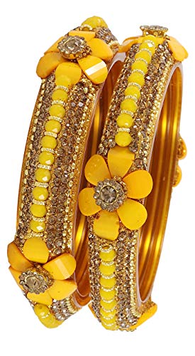 Image of NMII Viral Multi Colour Glass Bangles with Golden Ghungroo Charms & Stone Work For Women & Girls | Fancy Designer Glass Bangle | Traditional Chudi | Kanch Ki Churi | Stylish Ghungroo Bangle For Women