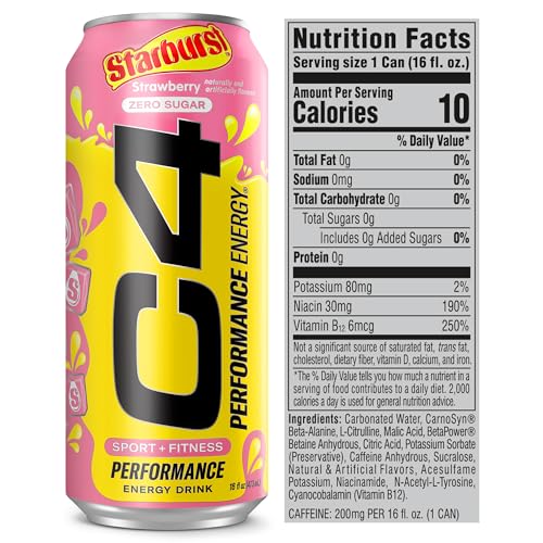 Cellucor 2229607 C4 Performance Energy Drink | Starburst Strawberry thumb #2