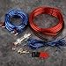 JUXINE 10GA Kfz Verstärker Kabelsatz Auto Verstärker Kabel Set, Verstärker Endstufe Kabel 1500w Car Audio Wire 4,5 m Stromkabel Installations-Set Verstärker Endstufe Kabel (MIX1)