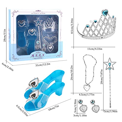 Sapatos de princesa de fantasia – Conjunto de brinquedos para meninas, sapatos de princesa, acessóri