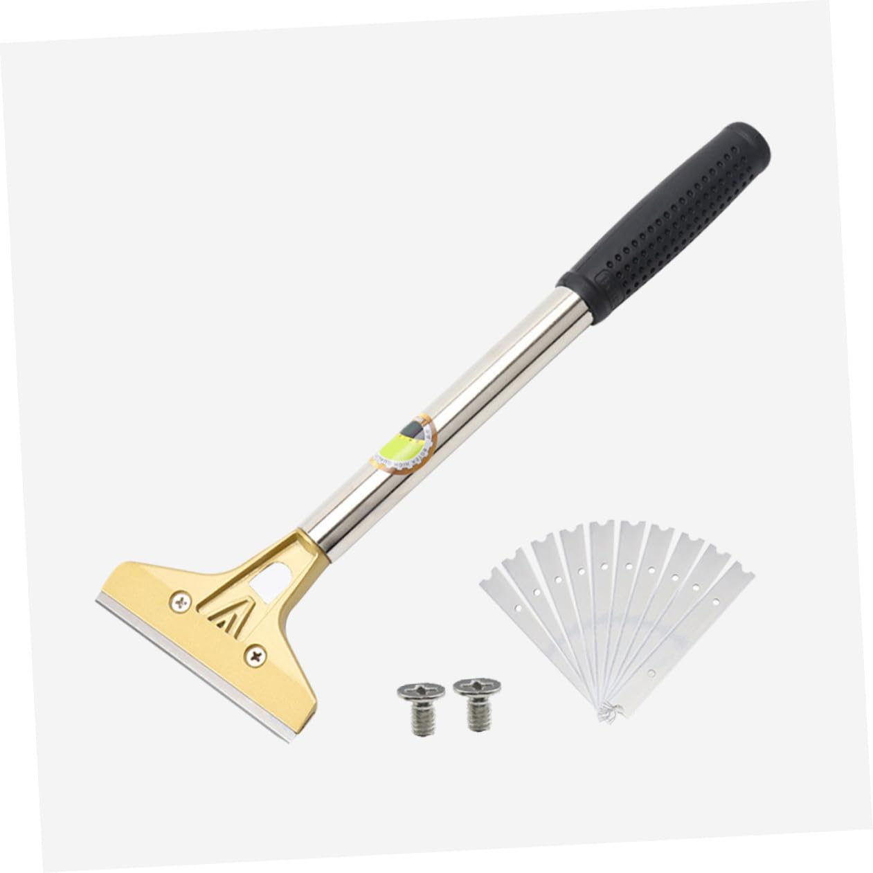 Sewroro Raspador Manual Pequeño para Limpieza de Juntas y Pintura Herramienta para Quitar Pegatinas y Adhesivos Espátula de Acero Duradero para Azulejos Mármol y Paredes