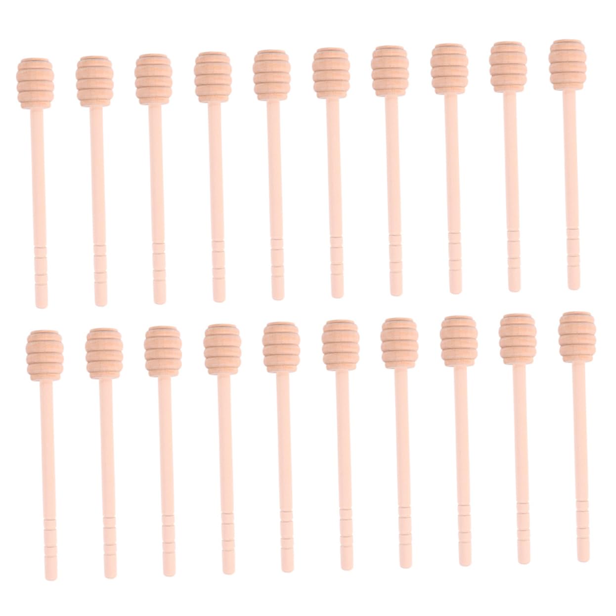 Garneck 20pcs Bee Stick Honey Mixing Stick Mini Stir Sticks Mini Scoop Honeycomb Stick Syrup Stirrer Honey Dippers Bulk Honey Wand Jam Creamy Foods Mixing Stick Wood re-usable
