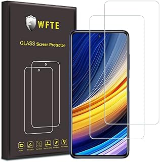 WFTE [2-Pack Screen Protector for Xiaomi Poco X3 Pro,Anti-Scratch,High Transparency,Anti-fingerprint,Bubble-Free,Dust-Free Premium Screen Protector Tempered Glass For Xiaomi Poco X3 Pro