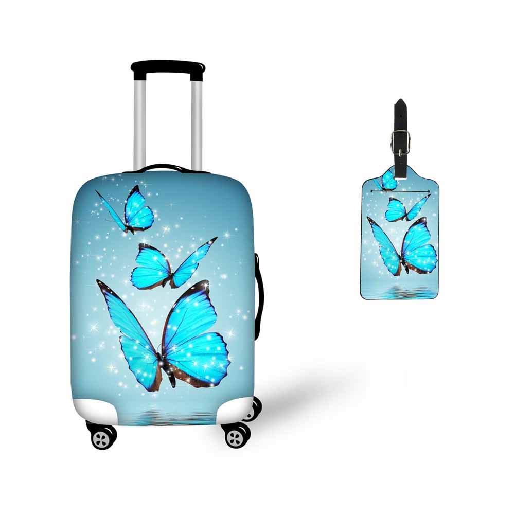Bigcardesigns Travel Luggage Cover Animal Designs Elastis Spandex Suitcase Zipper Close