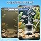EXLECO Schwammfilter Aquarium mit Schlauch für 30-60 L Fisch Tank, Klein Aquarien Innenfilter, Mini Aquariumfilter, Filtermaterial - Luftheber Schwamm Filter Luftstein Filterbällen (Keine Luftpumpe)