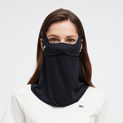 Miniatura 7 de Neck Gaiter Face Scarf Cover Sun Protection Balaclava Cloth Bandanas with Ear Loops 19SSF018