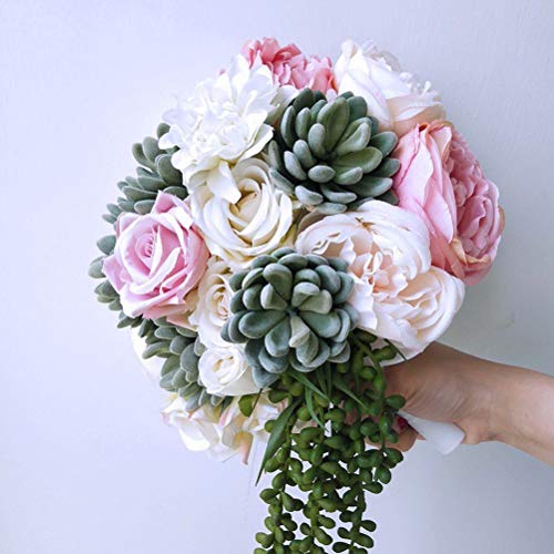 Foam Bouquet Holder, 2Pcs Bridal Wedding Bouquet Holder Decoration Floral Foam Flower Handle - Image 4