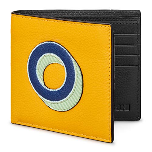 Portefeuille en cuir véritable haut de gamme Yoshi gravé d'une initiale de A à Z