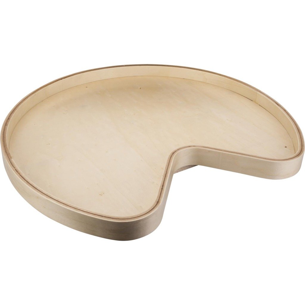 Hardware Resources BLSK28-S Kidney Banded Lazy Susan, Wood