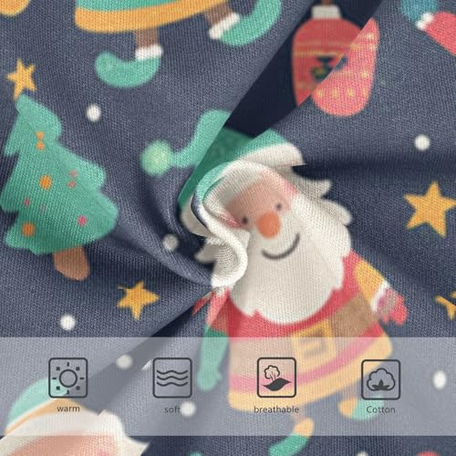 Soft Girls' Panties Organic Cotton Toddler Underwear for Girls Santa Claus Christmas in Sizes 2T,3T, 4T, 5T, 6Y and 8Y3