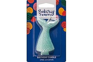 Mystical Mermaid Tail Candle: Enchanting Birthday Celebrations