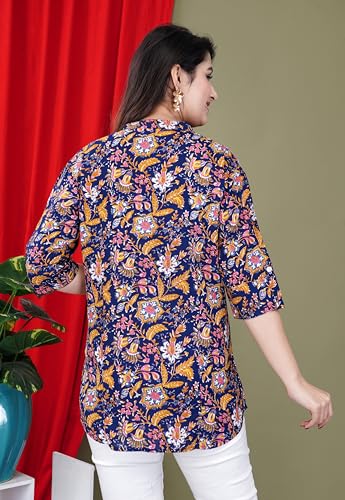 Image of FebQ Printed Shirt Style Top for Women