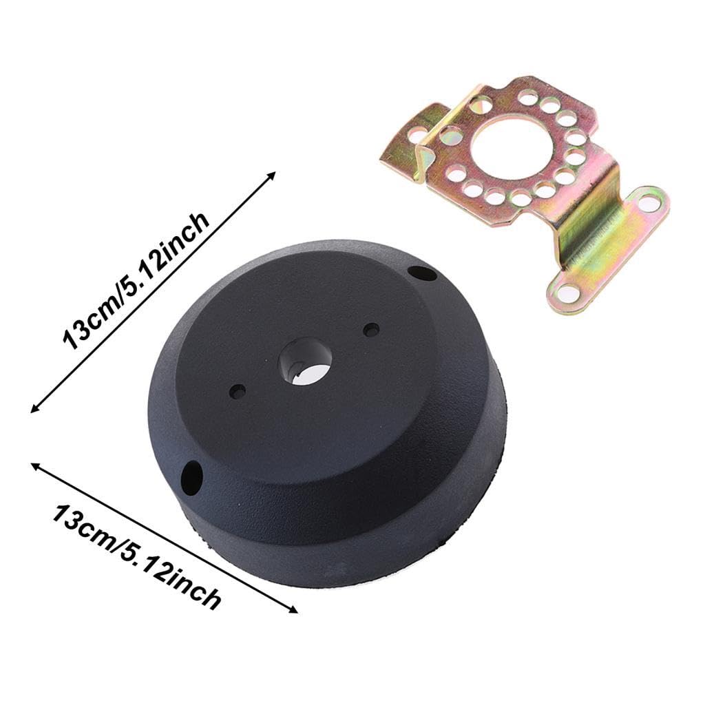 Kit de Bisel de para Dirección de Cable Marino, Timón para Motor Fueraborda de Barco, Color Negro.