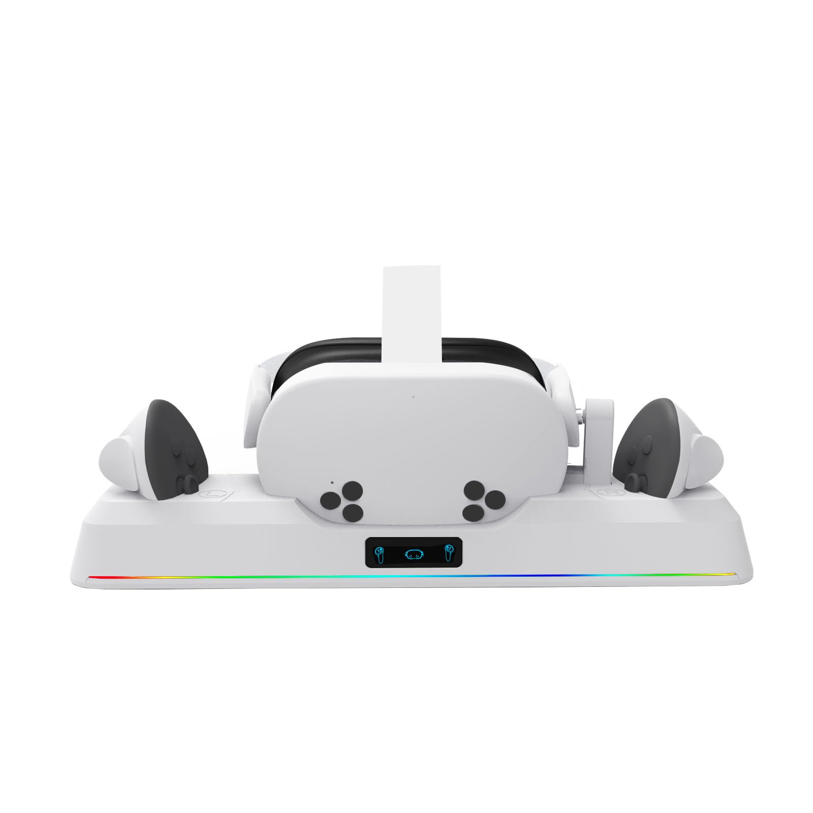 Stazione di ricarica Virtual Reality per occhiali e controller MQ 3S con luce LED ed effetti di illuminazione colorati