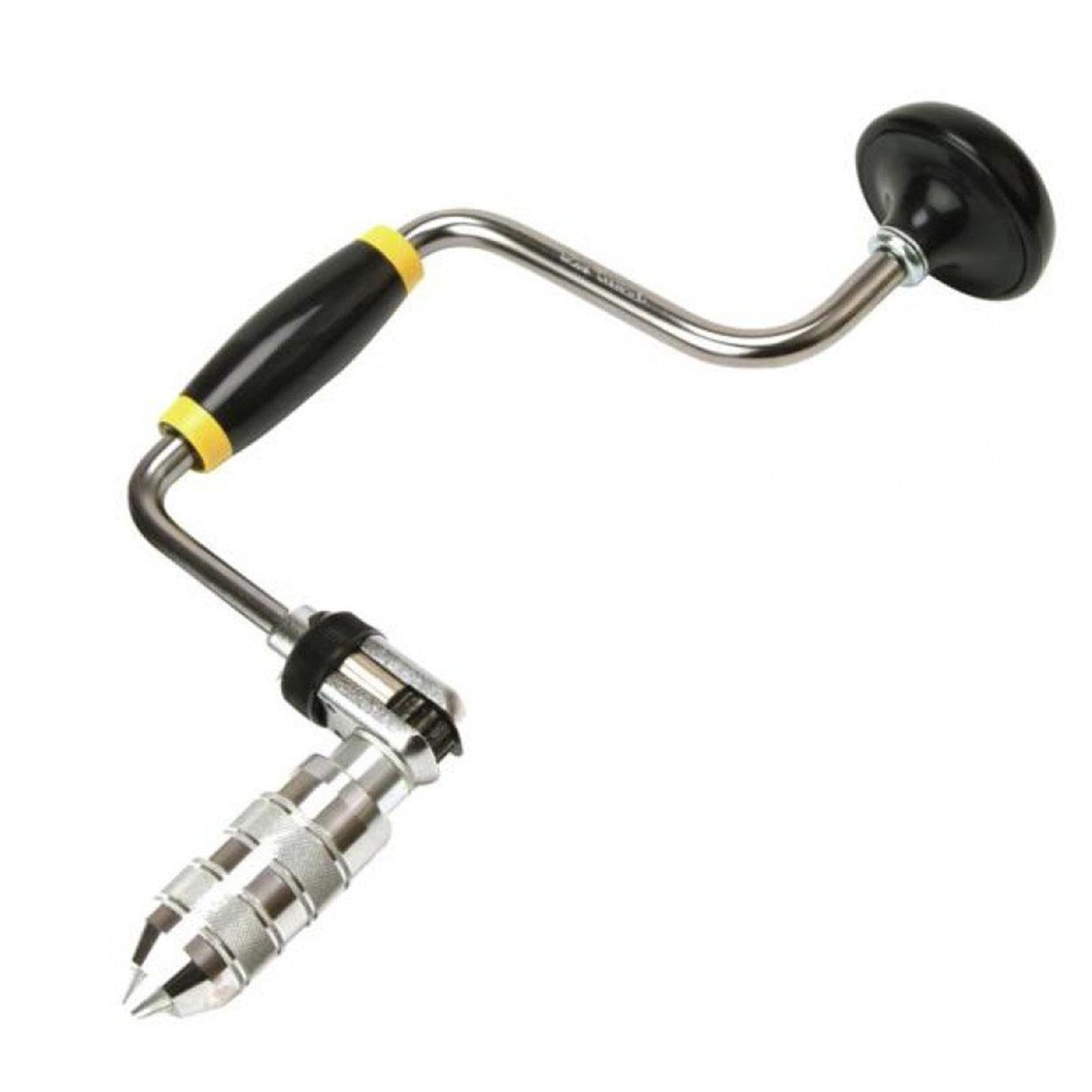 F Fityle Trapano a Manovella per Carpenteria, Utensile Punzonatura Manuale, Mandrino 4 Griffe, Lavorazione Legno, 30x17 cm