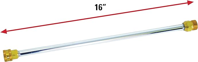 Cleaning 80149 Universal 16-Inch Pressure Washer Wand for Cold Water Use up to 3600 PSI, Silver