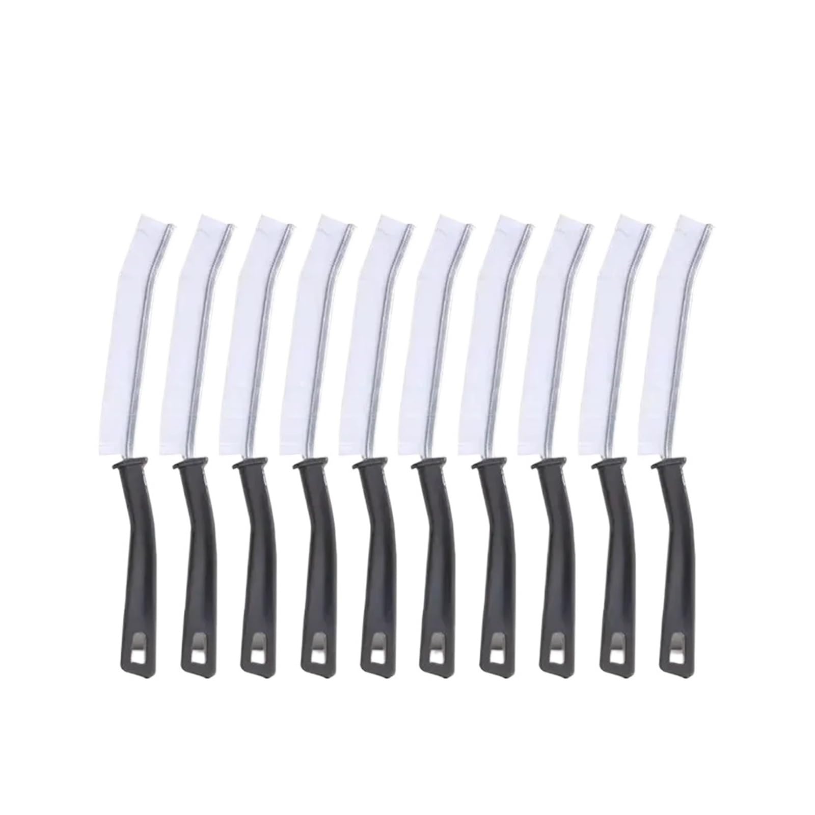 Toilet Brush Gap Cleaning Brush Hard-Bristled Crevice Cleaning Brush for Stiff Angled Bristles Tile Bathroom Kitchen Toilet Cleaning Tool(White-10PCS)