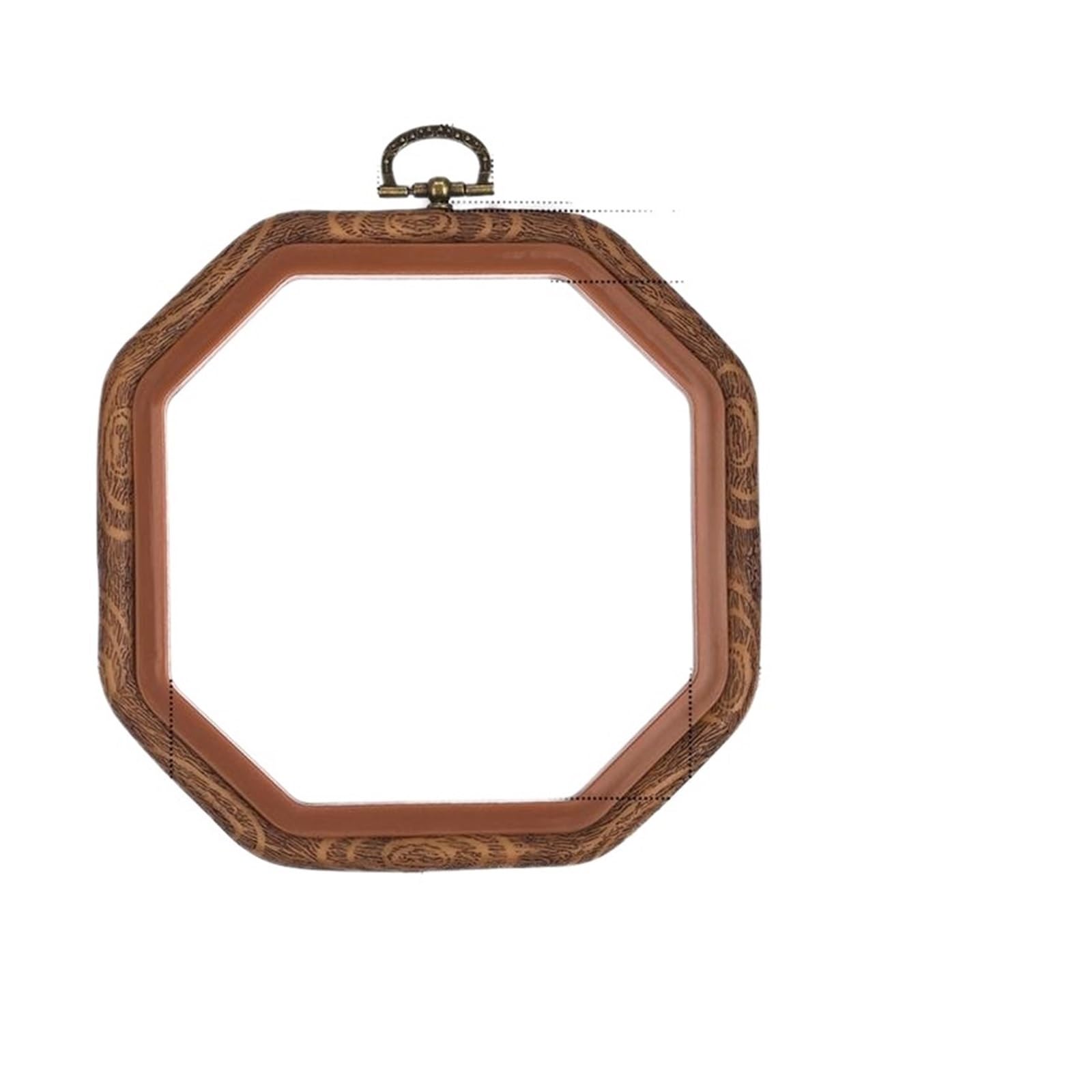 CQAHDSEVF Embroidery Hoop Circle, Mini Embroidery Hoops Imitation Wood Multishape Frame for Cross Stitch Sewing(Octagon 14x14cm)