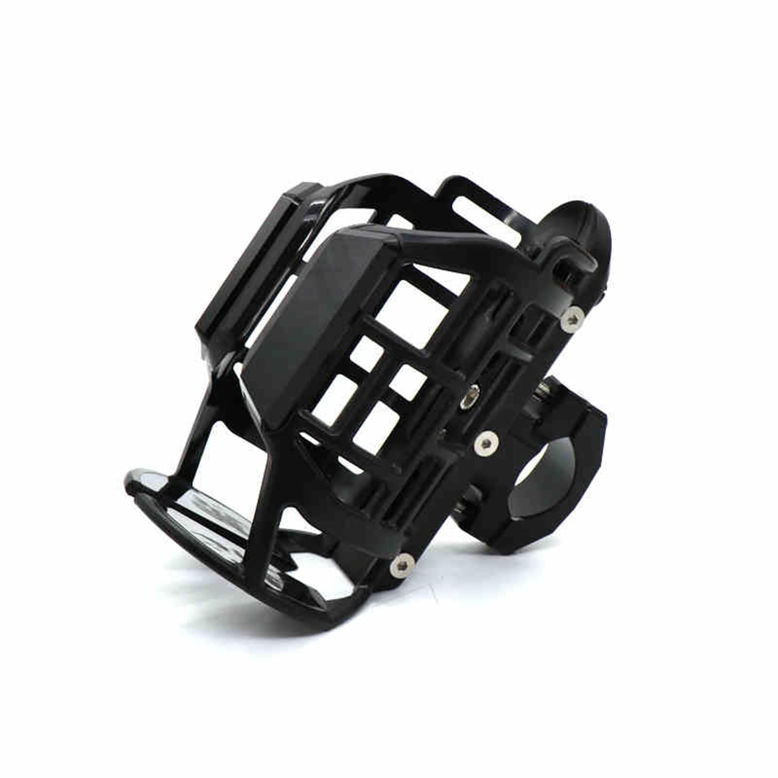 Portabicchieri per Moto per Peugeot Vivacy 50 2006, Rotazione a 360°, Regolabile, Robusto, Supporto per Bottiglia d'Acqua, Borraccia Accessorio per Manubrio,A Black