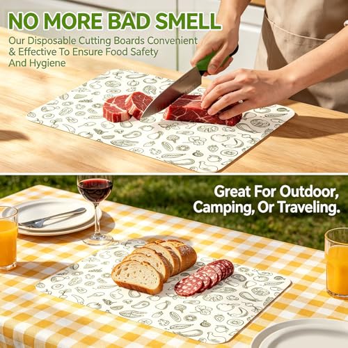 Set 30 Hojas Desechables para Cortar Papel Cocina miniatura 4
