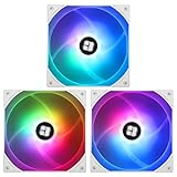 TR-Thermalright TL-C14CW-S X3 140mm CPU PWM-Lüfter, 1500RPM Silent Cooling, weißer CPU-Lüfter 3er-Pack, großes Luftvolumen 75,8 CFM, ARGB LED, kann mit Chassis/CPU-Kühler gekoppelt werden