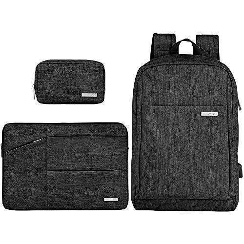 Gimify Slim Laptop Backpack Set, Anti Theft,Waterproof,Double Layer,USB Charging Port,Fits Under 15.6 Inch