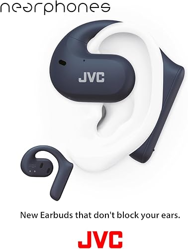 Miniatura 2 de JVC Nearphones Auriculares inalámbricos de oreja abierta con controladores grandes de 0.63 pulgadas para un sonido potente, uso de una sola oreja y
