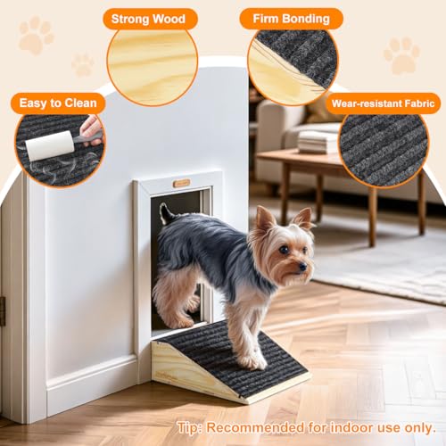VavoPaw Dog Ramp for Stairs, Non-Slip Dog Stairs, Low-Angled Pet Ramps for Small Dogs and Cats, Medium Dogs, Step and Stair Assist for Injured and Older Pets, 2 Pack - Thumbnail 6