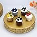 KVMORZE 11.8 ‘’ Gold Cake Stand, Metal Cupcake Dessert Stand Cake Display Holder, Cookies Fruit Serving Tray Decor Candy Table Display for Wedding Party Birthday Housewarming Anniversary (11.8in)