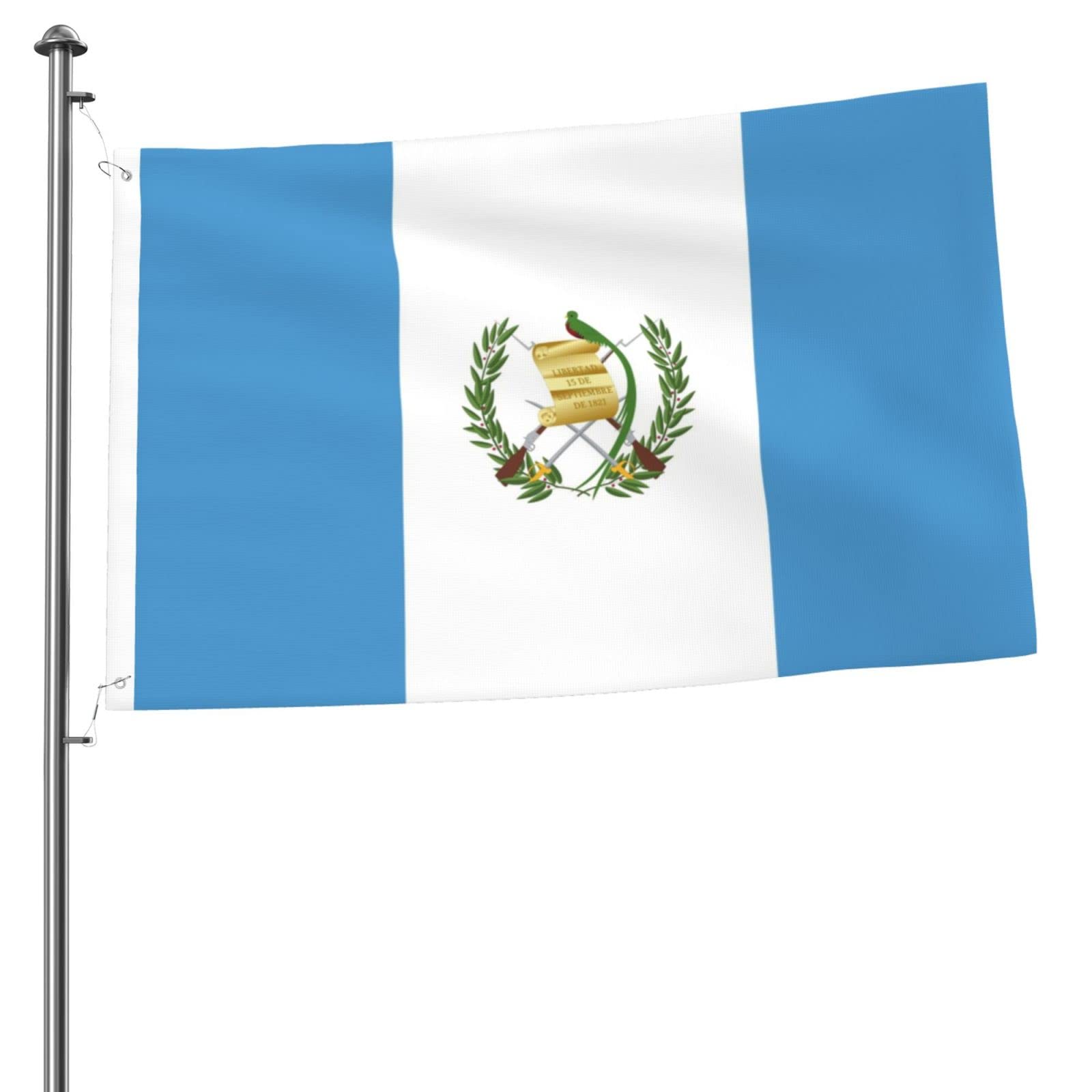 Bandiera del Guatemala decorativa per esterni (0,9 x 1,5 m), resistente