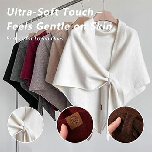 Pashmina Wraps for Women - Knitted Cashmere Shawl Cardigan, Elegant Soft Warm Shoulder Wrap for Fall Winter2