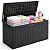 Quictent 100 Gallon Heavy Duty Resin Deck Box, Weatherproof Waterproof Outdoor Storage Bench, UV Resistant Lockable Container for Garden, Pool Supplies, Patio Cushions & Furniture Accessories
