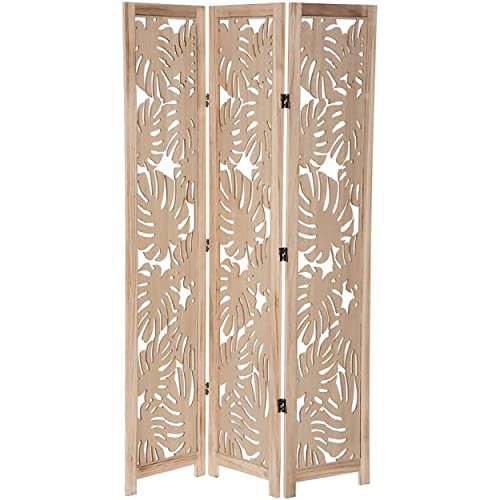 Hogar y Mas BIOMBO Separador Decorativo Beige 165 CM