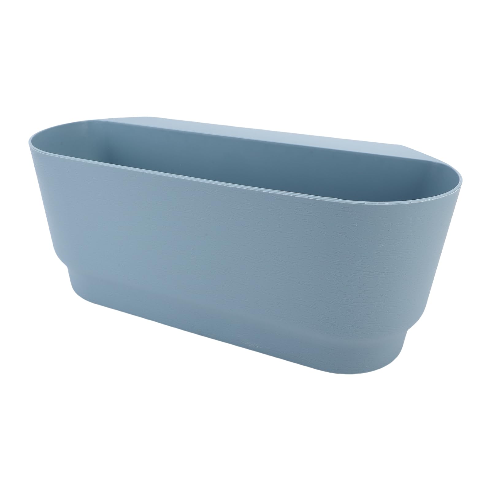 Aramox 3 Stück Hängende Blumentöpfe, PP-Geländer-Blumentöpfe, 45 X 18 X 16 cm, mit Entwässerungslöchern, Haken, Passend für Bis zu 7,1 cm Große Schienen für Balkon, Fenster, Veranda, Garten, Zaun,