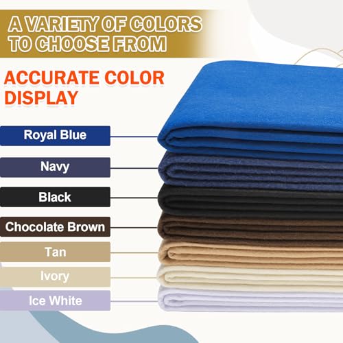 Image of XSEINO Chocolate Brown Large Felt Fabric 72 inch X 36 inch(2 Square Yards), 1.4 mm Thick Soft Felt Fabric Sheet for Crafts, Brown Series Colors Soft Nonwoven Fabric, Fit for Decoration, Sewing, DIY Crafts